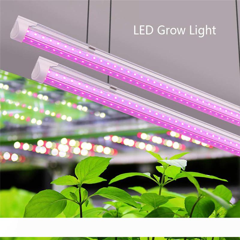 

LED Grow Light, Full Spectrum, High Output, Linkable Design, T8 Integrated Bulb+Fixture, Plant Lights for Indoor Plants,2ft-8ft v shape tube