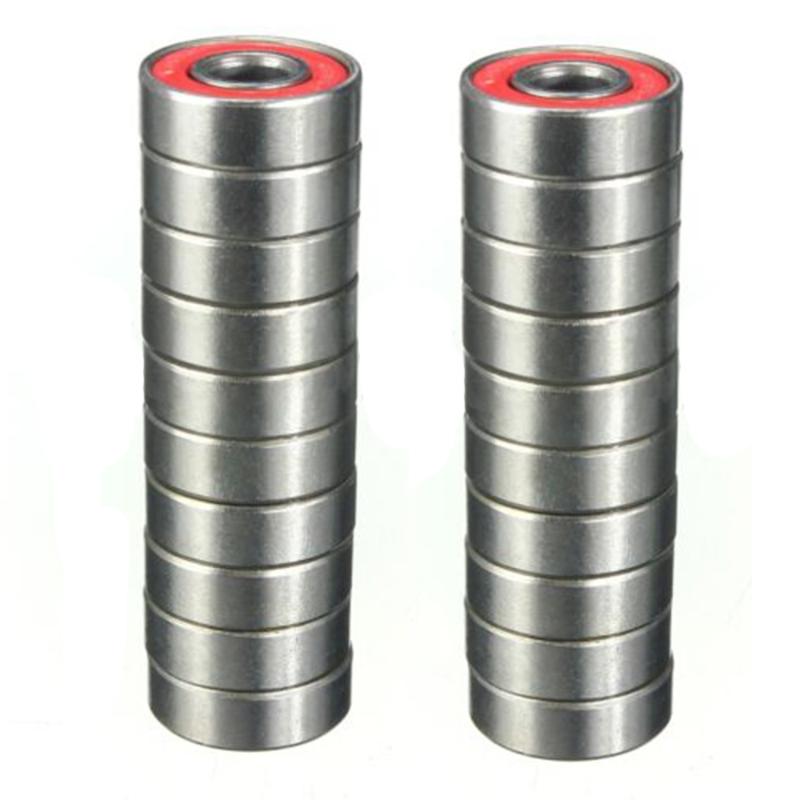

20pcs Roller Skate Skateboard Ball Wheel Bearing ABEC-9 608 RS 2RS, Picture color