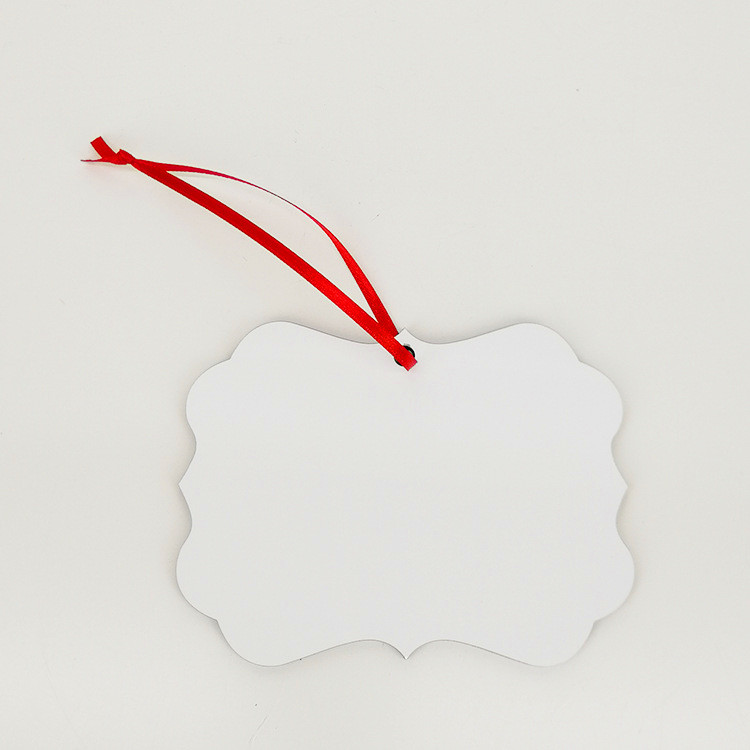 

50PCS Small order MDF Sublimation Hanging ornament for Christmas Double Sided Printed Blank Christmas Decoration Butterfly ornament, White