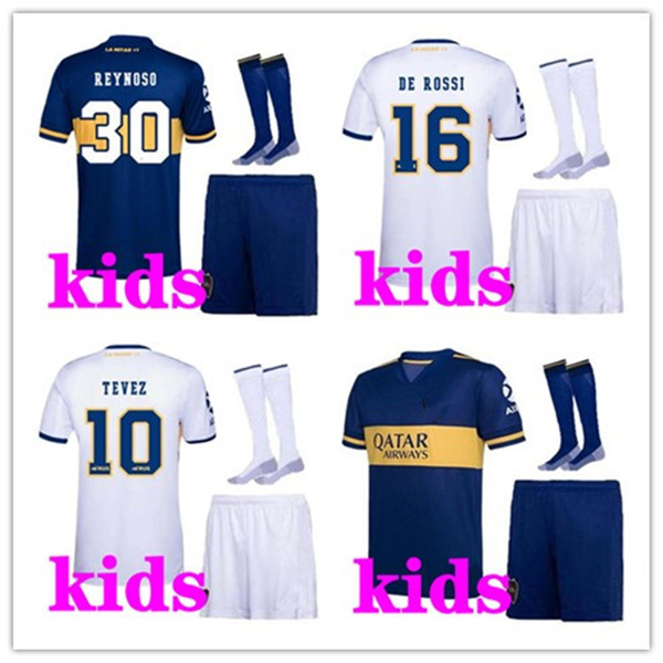

Kids 2020 2021 football kits Boca Juniors soccer Jersey Home Away 20 21 Boca Juniors PEREZ DE ROSSI TEVEZ PAVON Kids footbal kits, Black