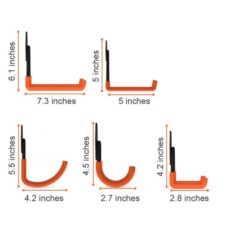 

Wall Mount Garage Bike Hanger Hook Heavy Duty Metal Hooks Garden Bathroom Organizer Hooks Kitchen Storage Tools hangers