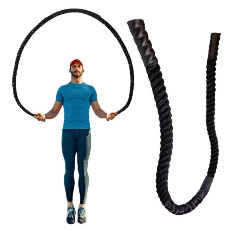 

25mm Fitness Heavy Jump Rope Crossfit Weighted Battle Skipping Ropes Power Training Improve Strength Building Muscle Fitness