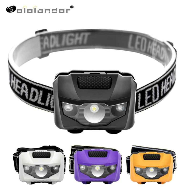 

SOLOLANDOR Mini Head Lamp 4 Mode Waterproof 600Lm R3+2 LED Super Bright Headlight Headlamp Torch Lanterna Use