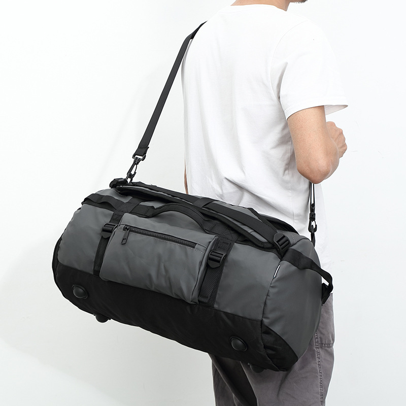 

Sports Fitness Bag Men Gym Training Bag Shoulder Crossbody Blosa Waterproof Multi-Function Handbag Portable Travel Duffle, Black