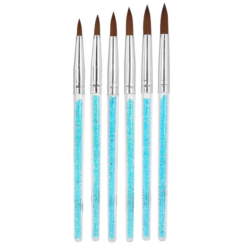 

6pcs Nylon Nail Art Brush DIY Flower Pattern Nail Painting Drawing Brush Pen