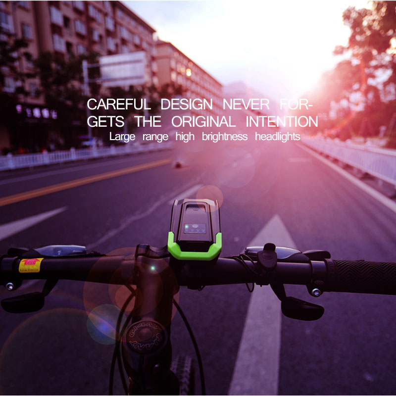

2000mAh Smart Induction Bicycle Front Light Set USB Rechargeable Six Light Modes Bike Lamp Cycling Waterproof Switch
