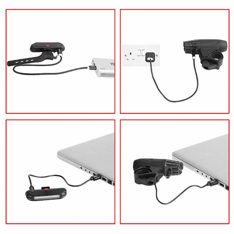 

USB Charging Bicycle Front Lights 360 Degree Rotating Headlights Night Riding Glare Durable Endurance Light Riding Accessories