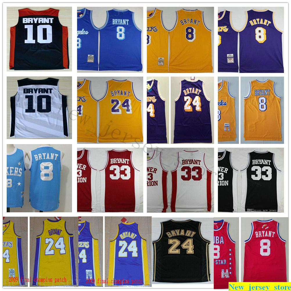 

Cheap Wholesale Stitched Jersey 8Bryants24Bryants Best Quality Man 10Bryants33Bryants Black White Purple Yellow Red Jerseys  M L XL XXL, Same as picture