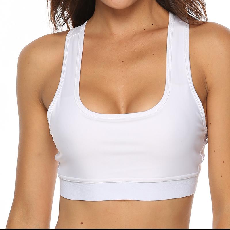 

Women Sport Bra Shockproof Sexy Back Sports Bras Breathable Athletic Fitness Yoga Running Gym Vest Tops Sportswear Workout Bra, Black
