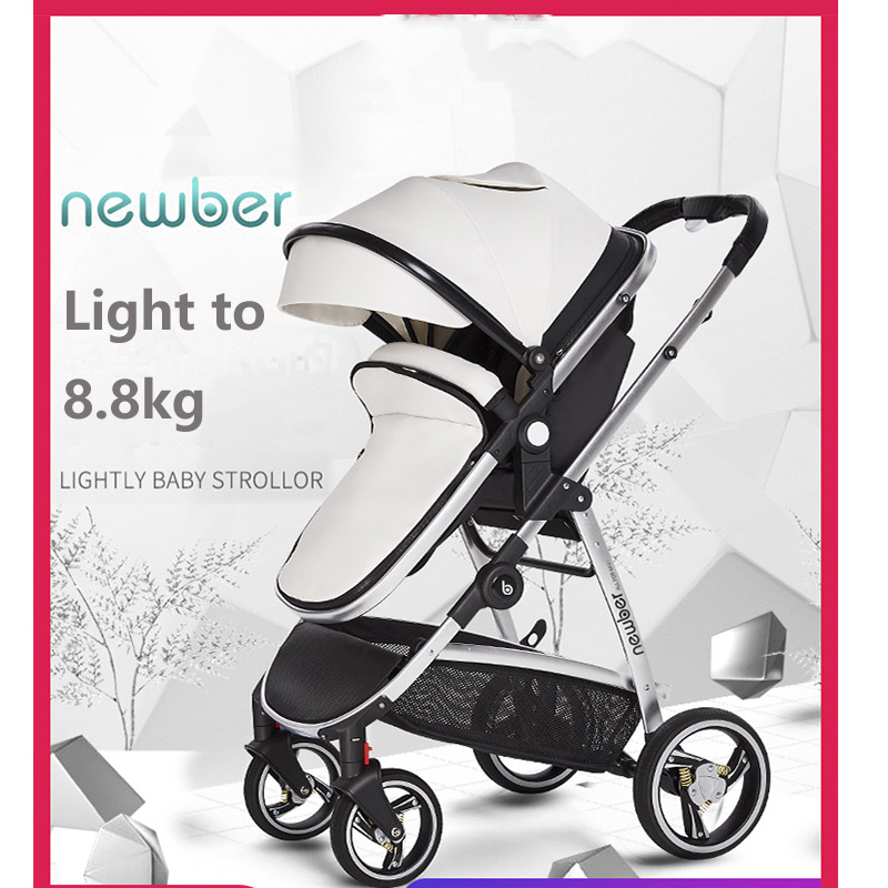 

Hotmom high landscape baby stroller can sit reclining 2020 new absorber folding