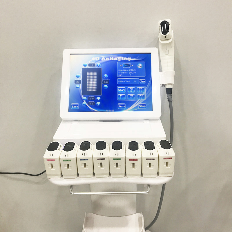 

Professional 12 Lines HIFU 3D 4D Body Slimming High Intensity Focused Ultrasound Skin Rejuvenation Face Lift Machine 8 Cartridges