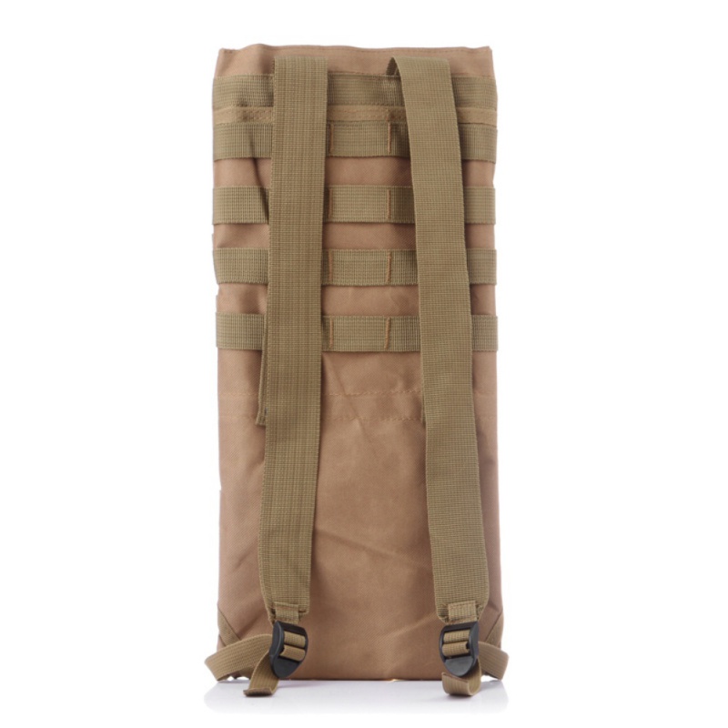 

20*46cm Tactical Molle Camouflage Bag Backpack With Water Sac 2.5L Water Bag Hydration Hiking Camping, Black