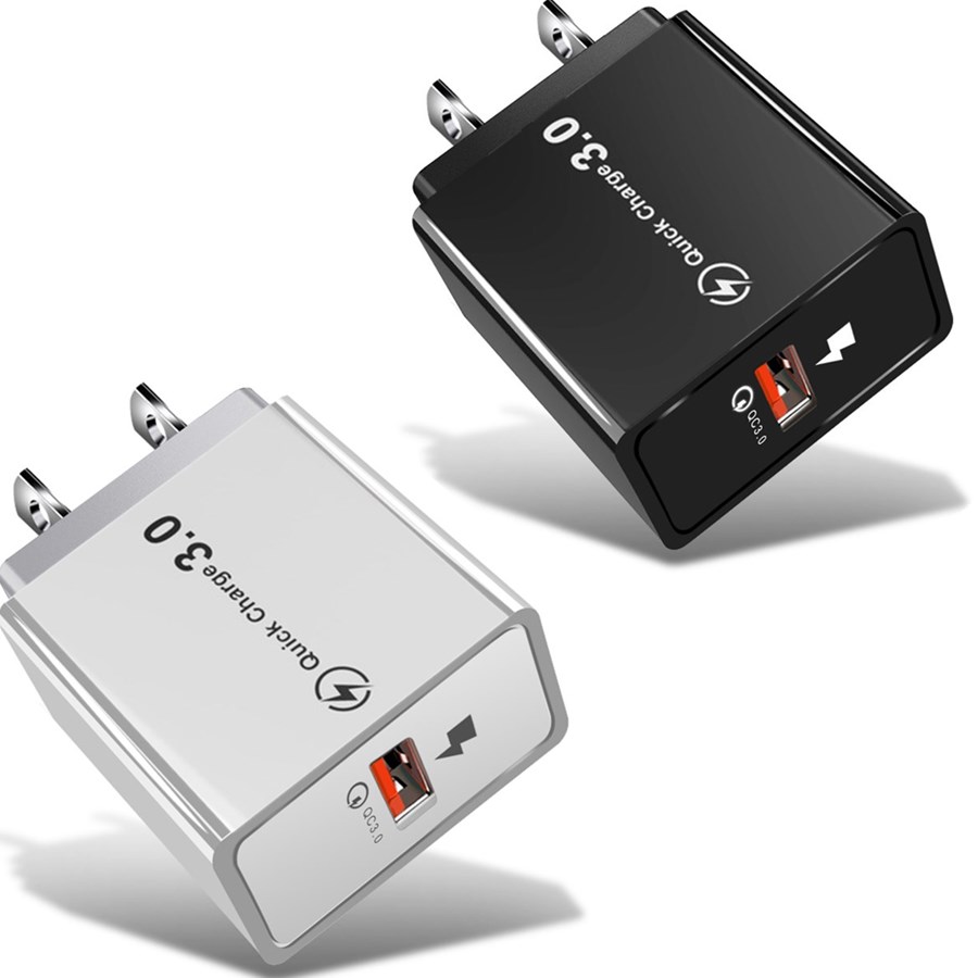 

18W QC3.0 Quick Charge Eu US 5V 3.5A 9V 1.8A 12V 1.5A Wall Charger Power Adapter For Iphone Samsung Htc Android phone