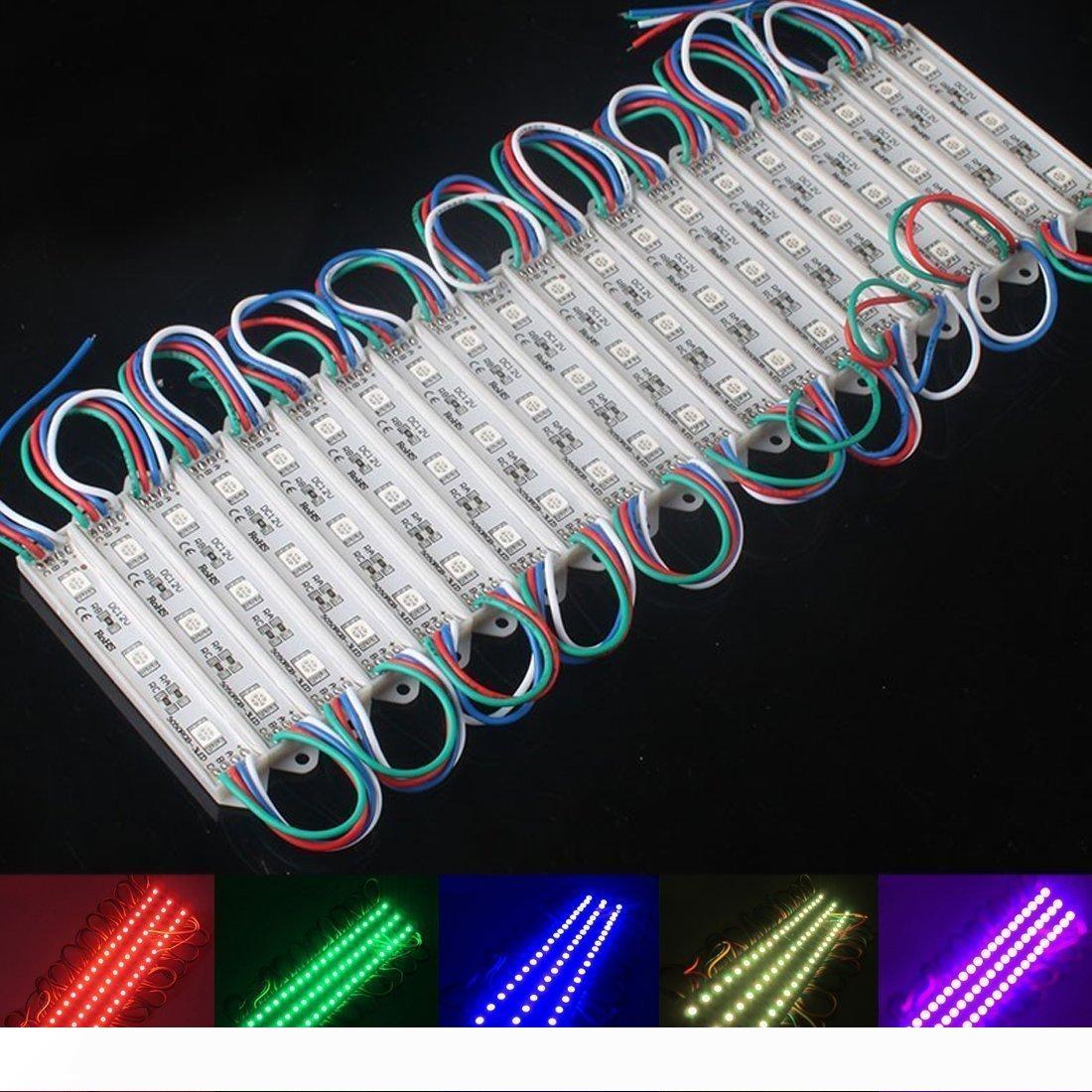 

5050 SMD 3 LED Module RGB Waterproof Light Lamp for home garden xmas wedding party decoration or letter design