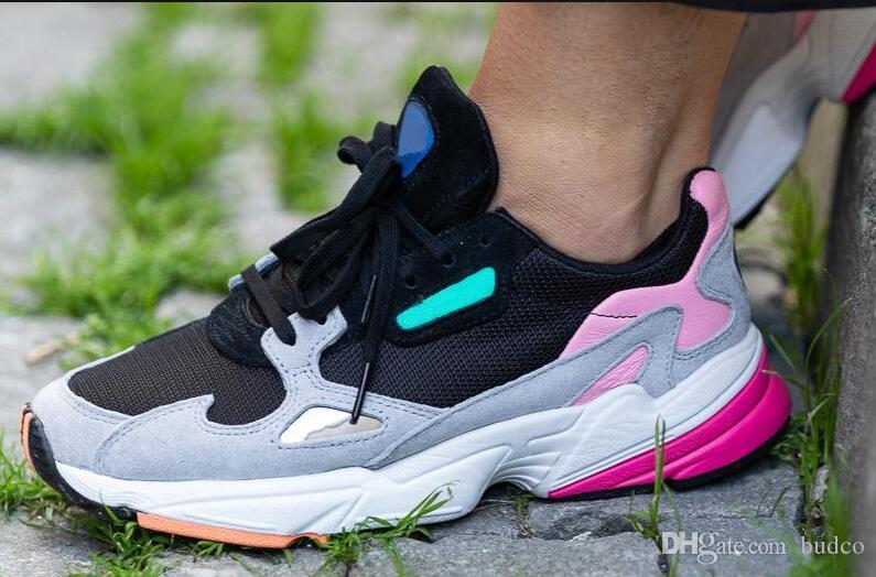 

2019 Falcon W Running Shoes Dad Shoes For Women Men High Quality Designer Sports Sneakers Originals Jogging Outdoor Shoes, White;red