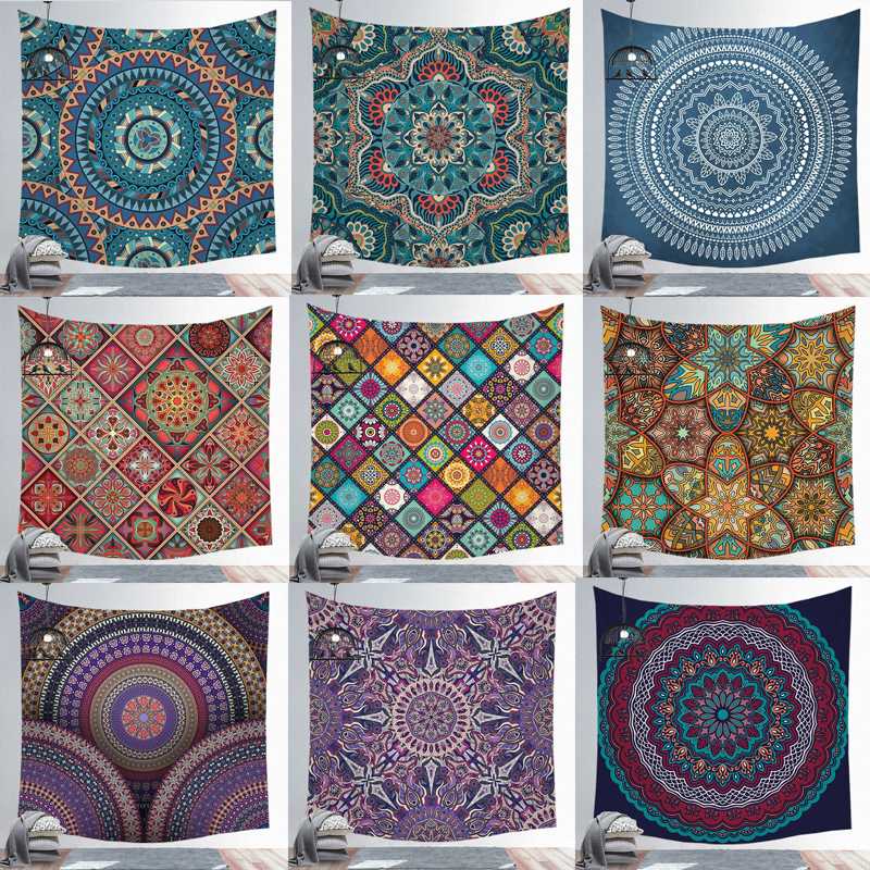 

Mandala Tapestry Wall Hanging Sandy Beach Throw Rug Blanket Camping Tent Travel Mattress Sleeping Pad Mandala Tapestry
