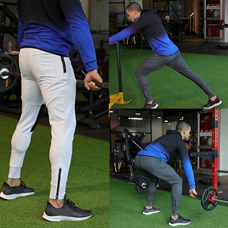 

Fashionable Men's Pants Fitness Casual Pants Tights Casual Sports Jogging, Black