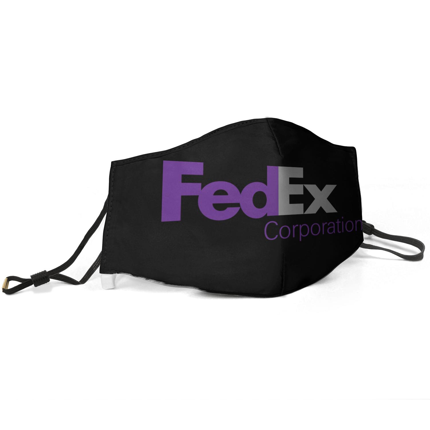 Women Men Face Mask Dust Mask Muffle FedEx Corporation1 Printed With Adjustable Ear Hook Mas--image-559746097