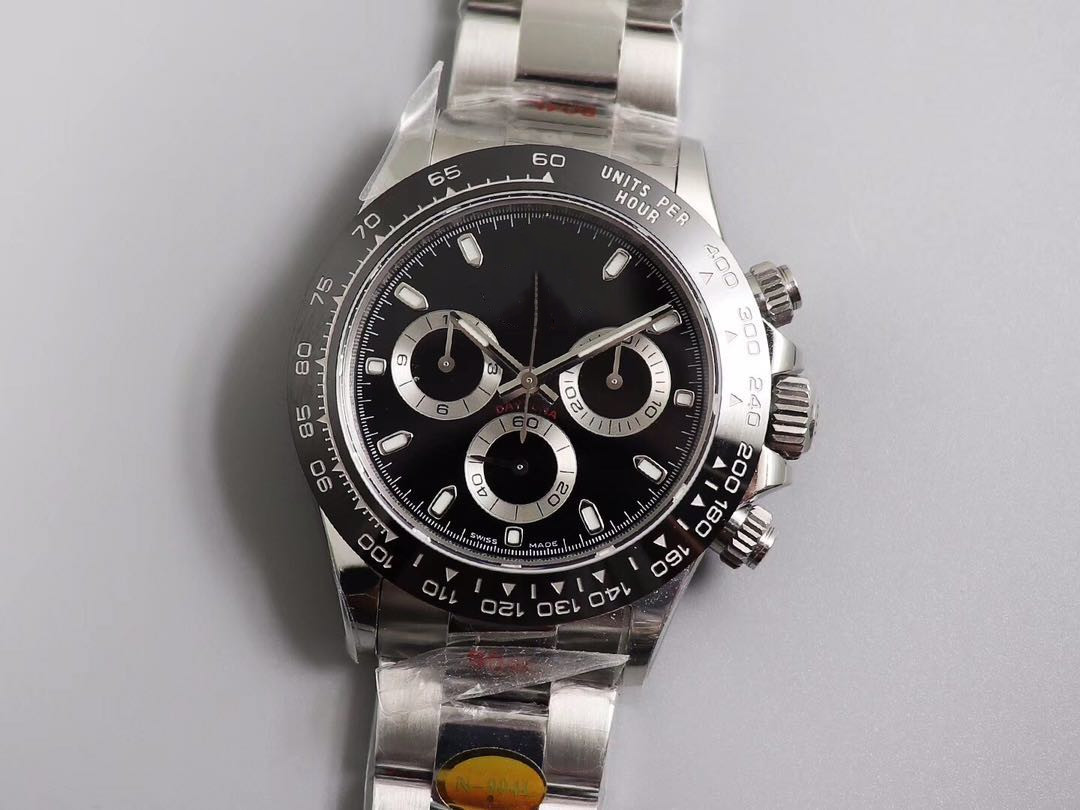 

New 116500functional timing 7750 size 40MM 904 l stainless steel Scratch resistant blue crystal glass Folding clasp Outer ring speedometer s, Extra freight