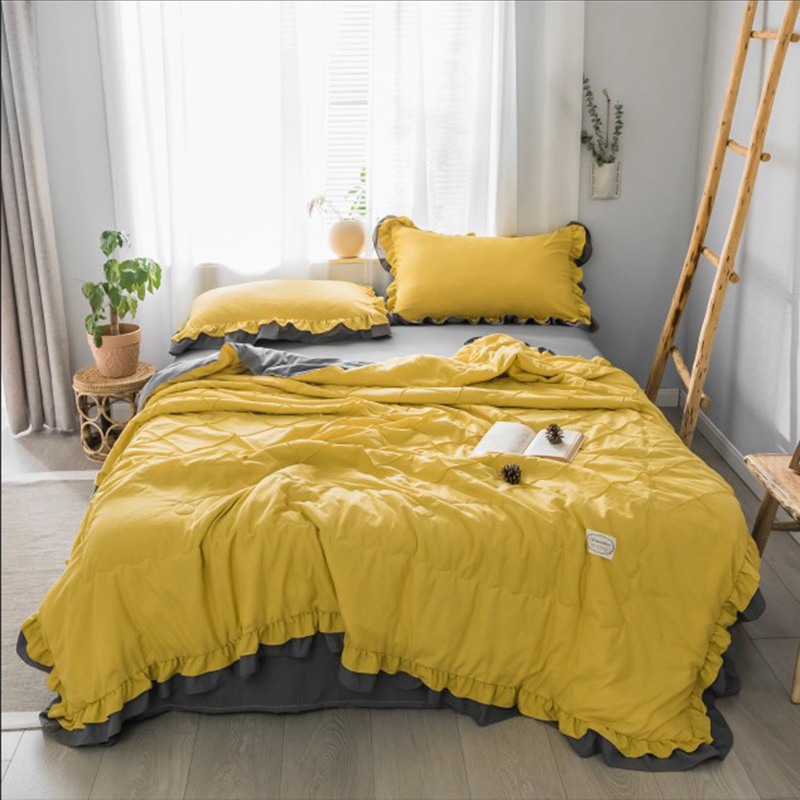 

Cotton Summer Home Bedding Comforter Lace Bedspread Kids Baby Blanket