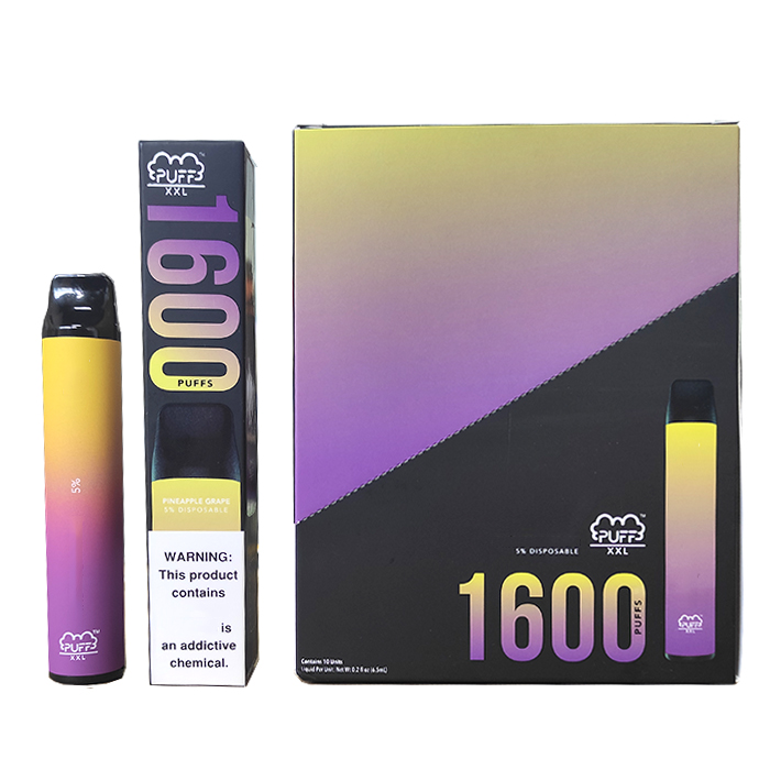 

Puff XXL Disposable Vape 1600+ puffs Disposable Pre-Filled 50mg Stength Vape pen Puff Bar XXL bang xl flow with Authentic Valid Scratch Code