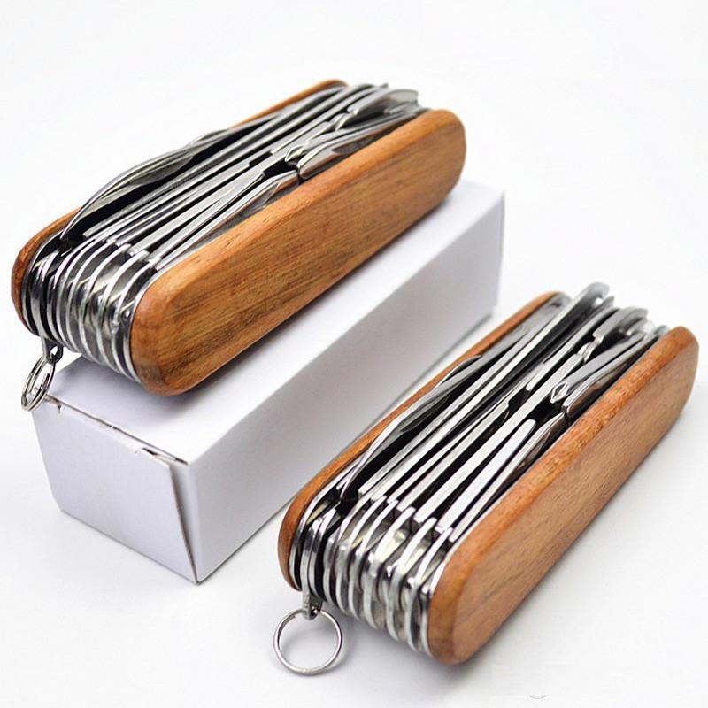 

Pocket-Size Portable Stainless Camping Outdoor Camping Survival Hunting Knife Knife Steel Folding Multi-tool Knives Swiss Army Eqotu