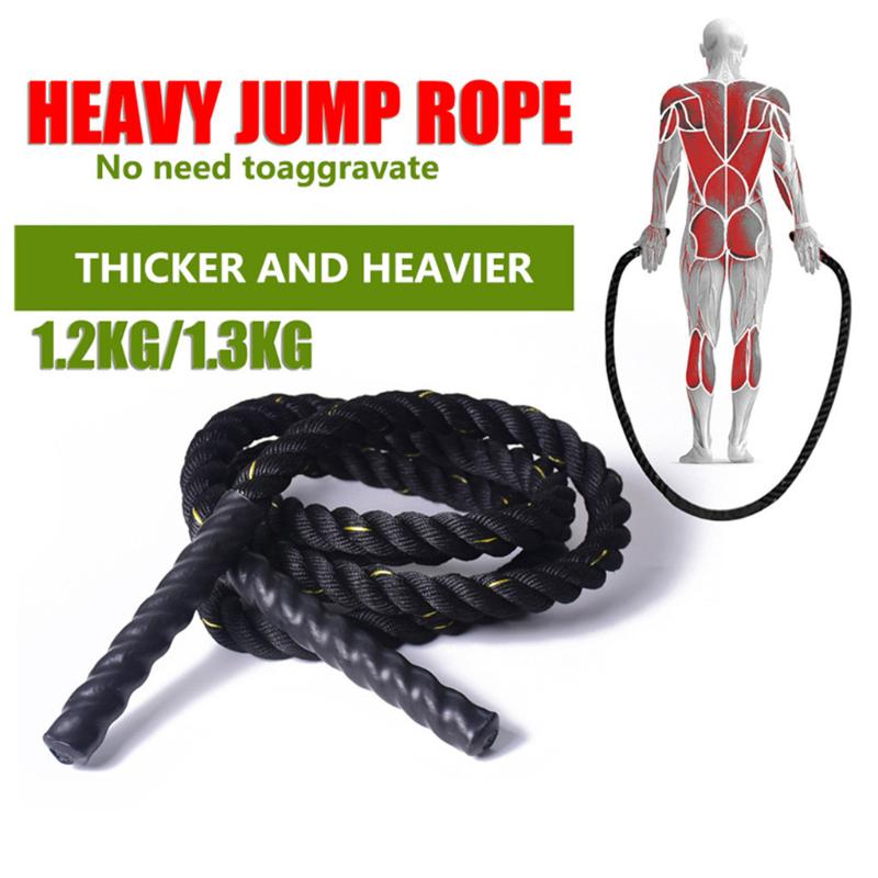

25mm Skipping Rope Fitness Weighted Jump Rope Heavy Exercise Workout Sports Muscle Lose Weight Jump Training Equipment L707
