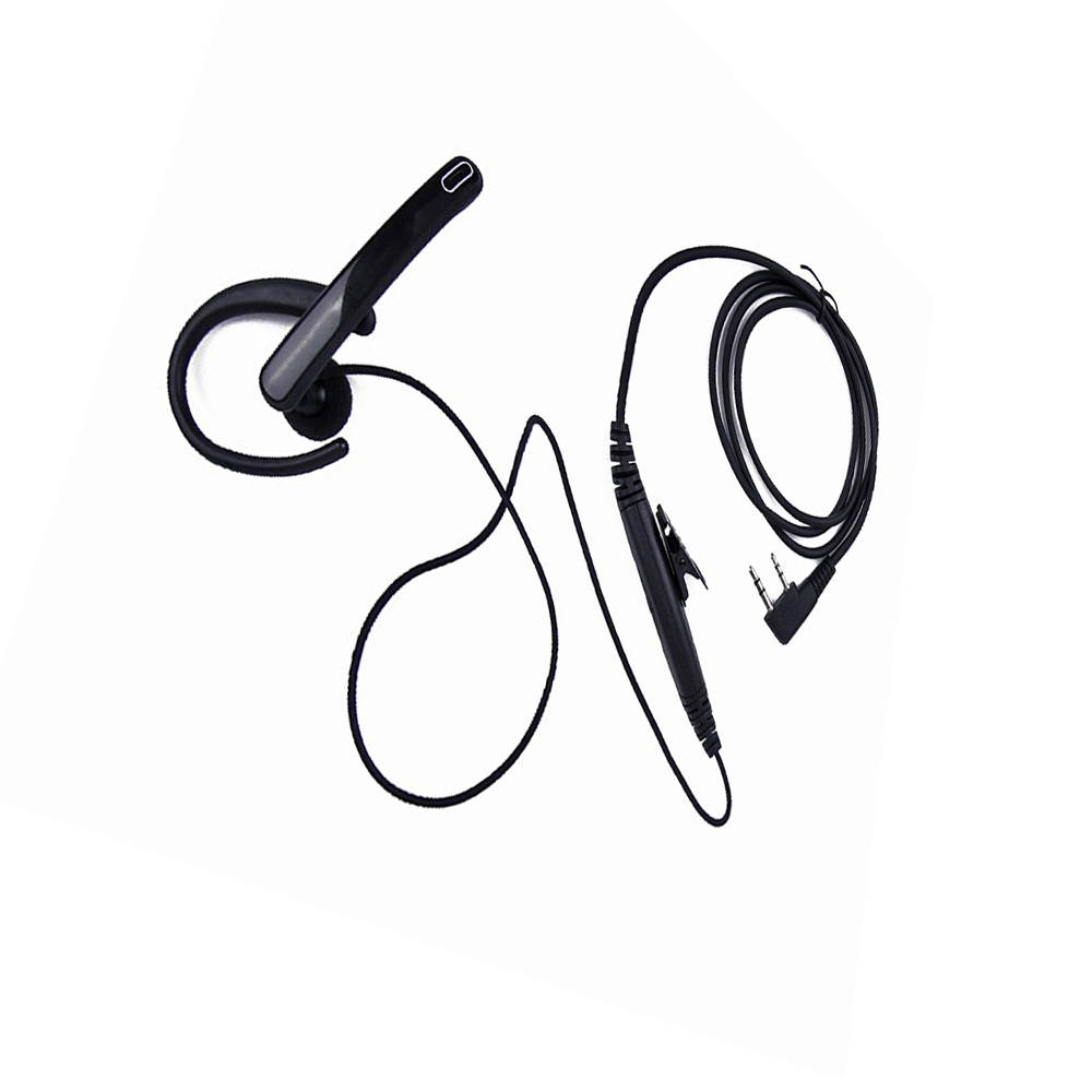 

New rod headphones 2 Pin Ear Bar Earpiece Mic PTT Mic Tactical Headset for Walkie Talkie Baofeng Radio uv-5r BF-888s earpiece