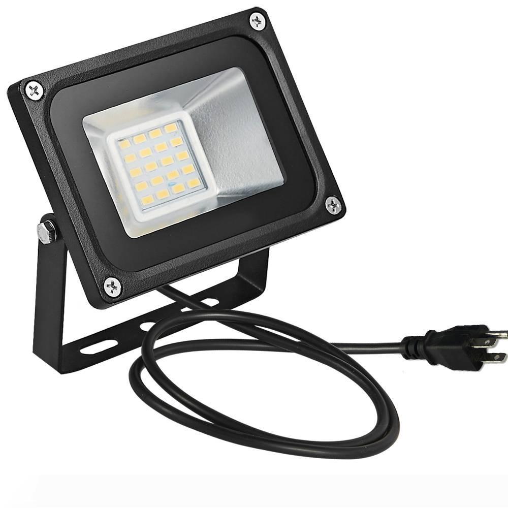 

Yard Garden Tunnels Lights 20W LED Flood Light Warm White with US Plug 110V Outdoor Floodlights