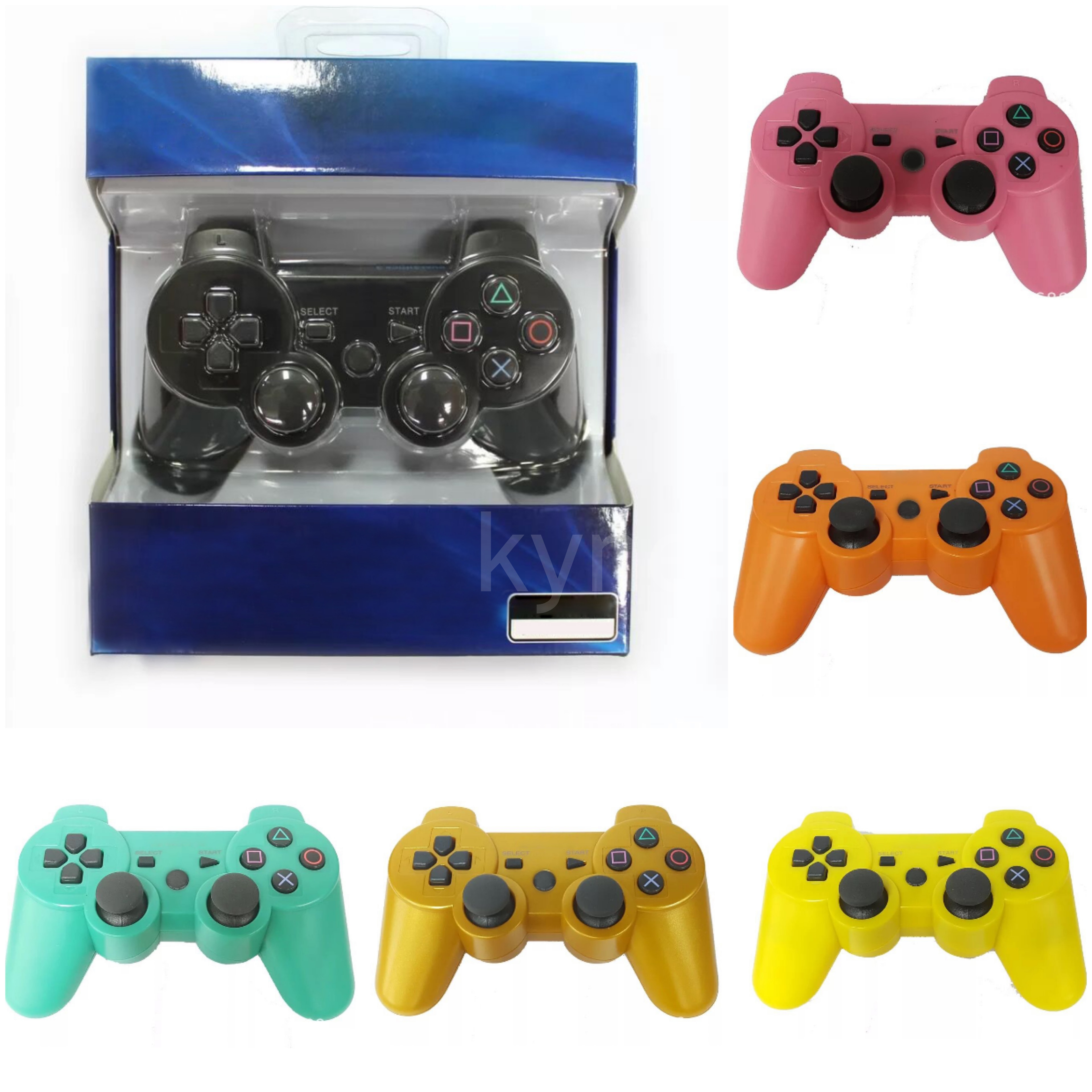 

Top Seller Dualshock 3 Wireless Bluetooth Controller for PS3 Vibration Joystick Gamepad Game Controllers With Retail Box