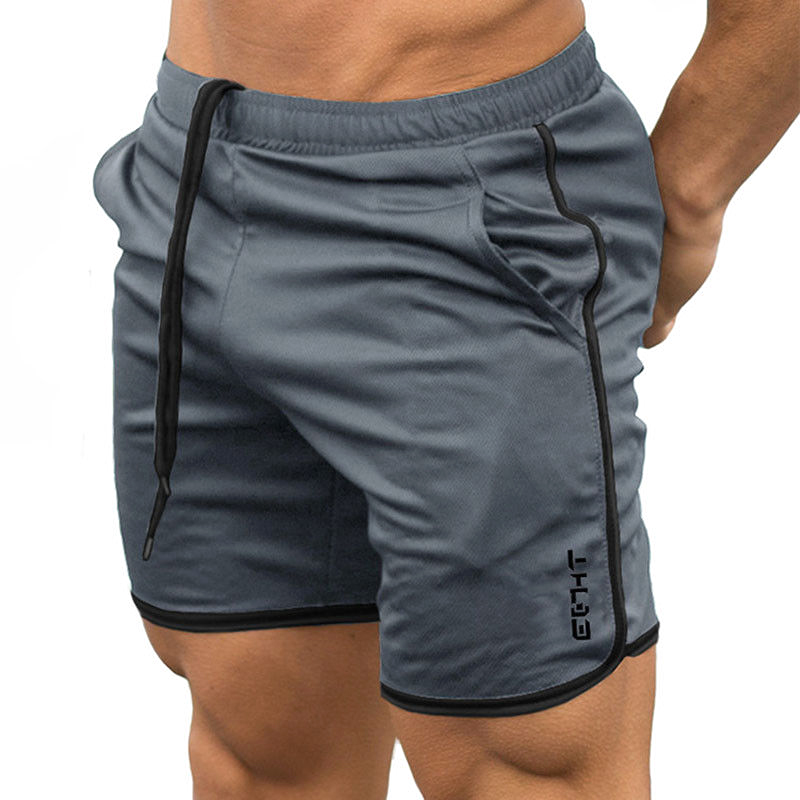 

2020 Summer Running Shorts Men Sports Jogging Fitness Shorts Quick Dry Mens Gym Men Sport gyms Short Pants 7, Gray