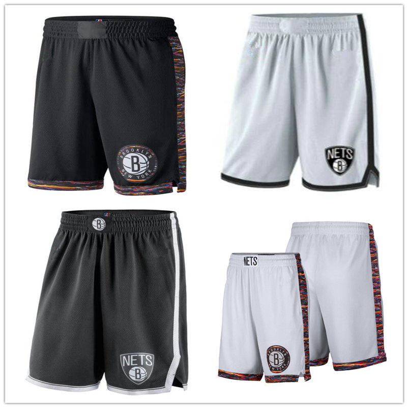 

Brooklyn Nets MEN pants 2019/20 City NBA Icon Swingman Basketball Shorts s-2xl, Black