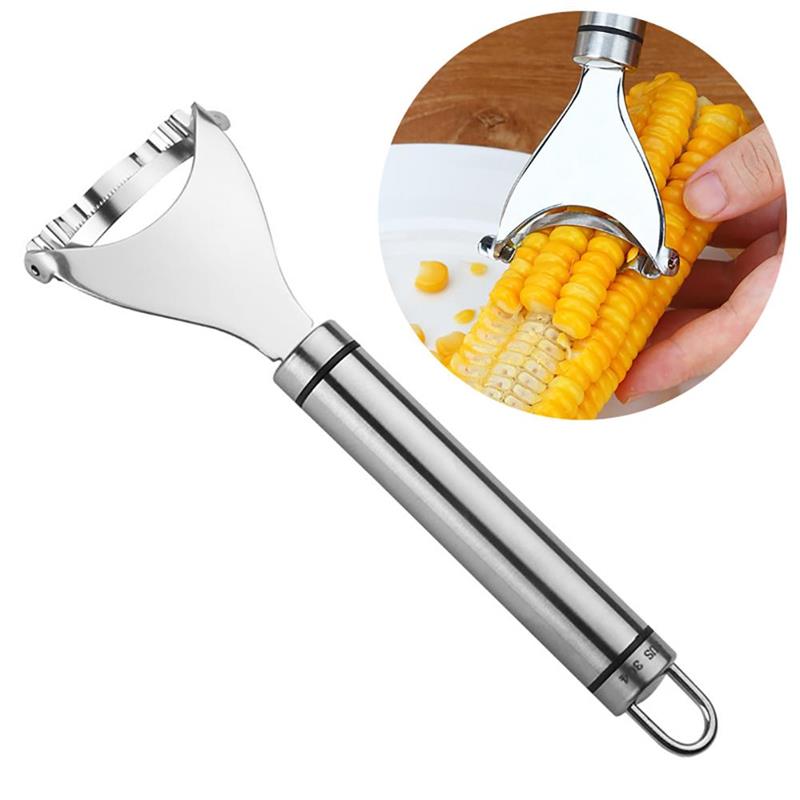 

Premium Corn Cutter Cob Peeler Vegetable Sheller Fruit Kitchen Tools Stainless Steel Corn Peeler Corn Stripper Kernel Cutter