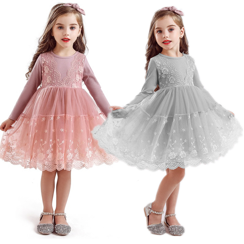 

Winter Long Sleeve Girl Dress Princess Party Baby Children Clothing Kids Dresses for Girls Casual Wear Clothes 3 4 5 6 7 8 Years, Red