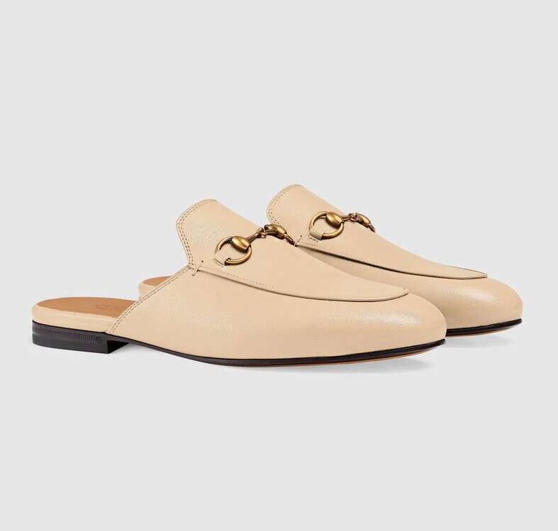 

Luxurious Brand Women Sandals Summer Princetown Leather Nude,Black,Brown Slipper Gold-tone Horsebit Men Walking Bees Snake Pattern With Box