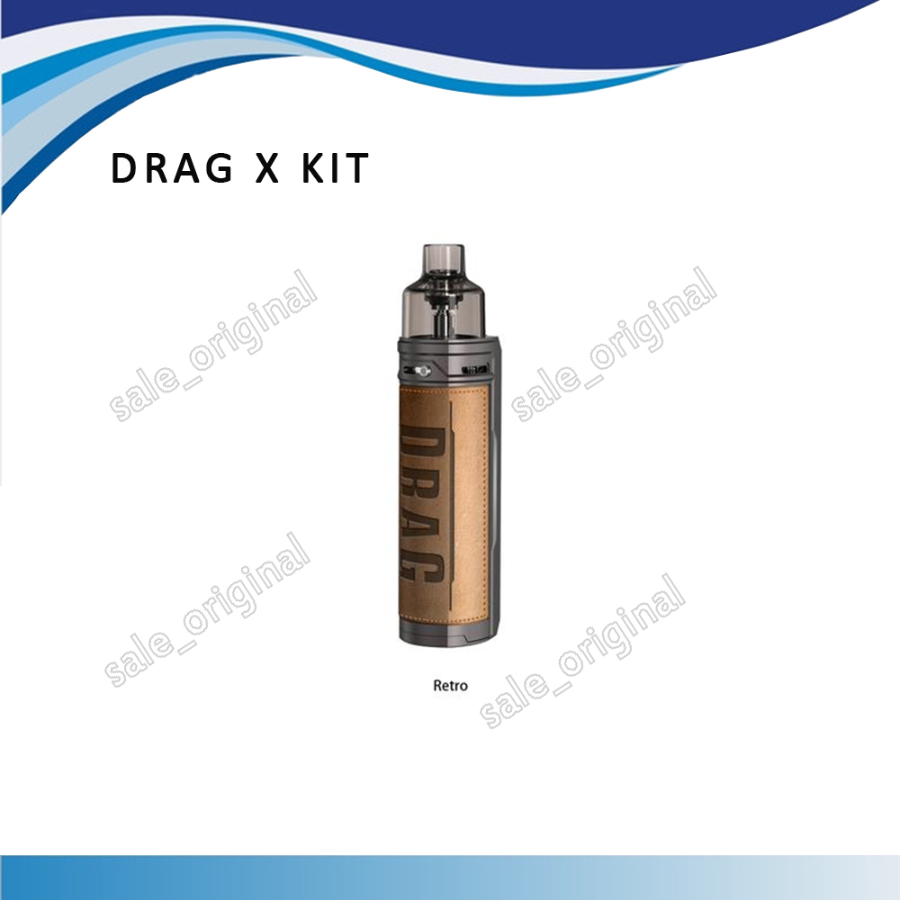 

VOOPOO Drag X Mod Pod Kit 80W 4.5ml Pod Cartridge Compatible with all PnP Coils Powered by Single 18650 Battery (not included), Mixed colors