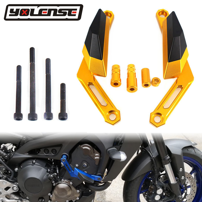 

CNC Aluminum Motorcycle Engine Guard Cover Protector Frame Slider Pads For MT09 FZ09 MT09 Tracer Tracer 900GT XSR900