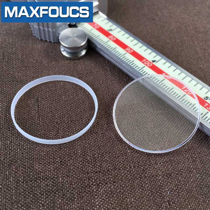 

Flat Sapphire Crystal glass Watch Fits For without date Replacement watch accessories for ditonna