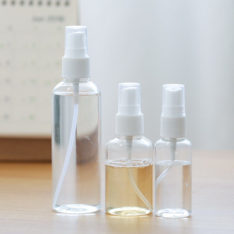 

Tebieda 30.50.100ml travel spray is separately bottled in transparent PET spray bottle dropshipping