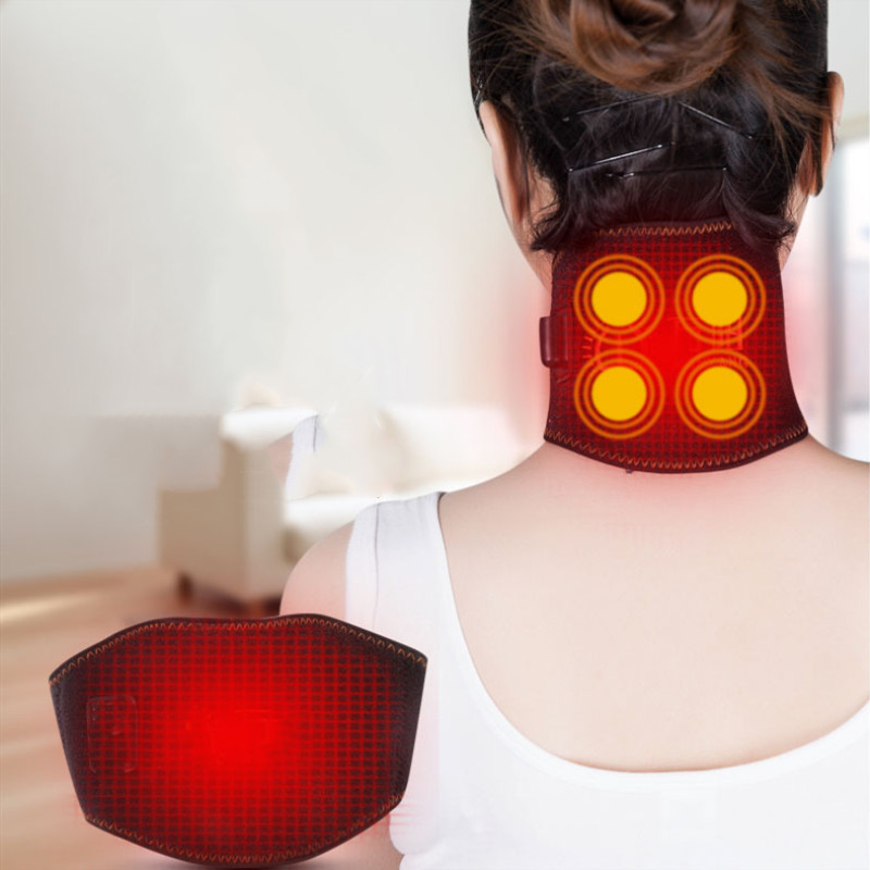 

Care Sports Safety Neck Support Massager Tourmaline Self-heating Neck Belt Protection Spontaneous Heating Belt Body Massager