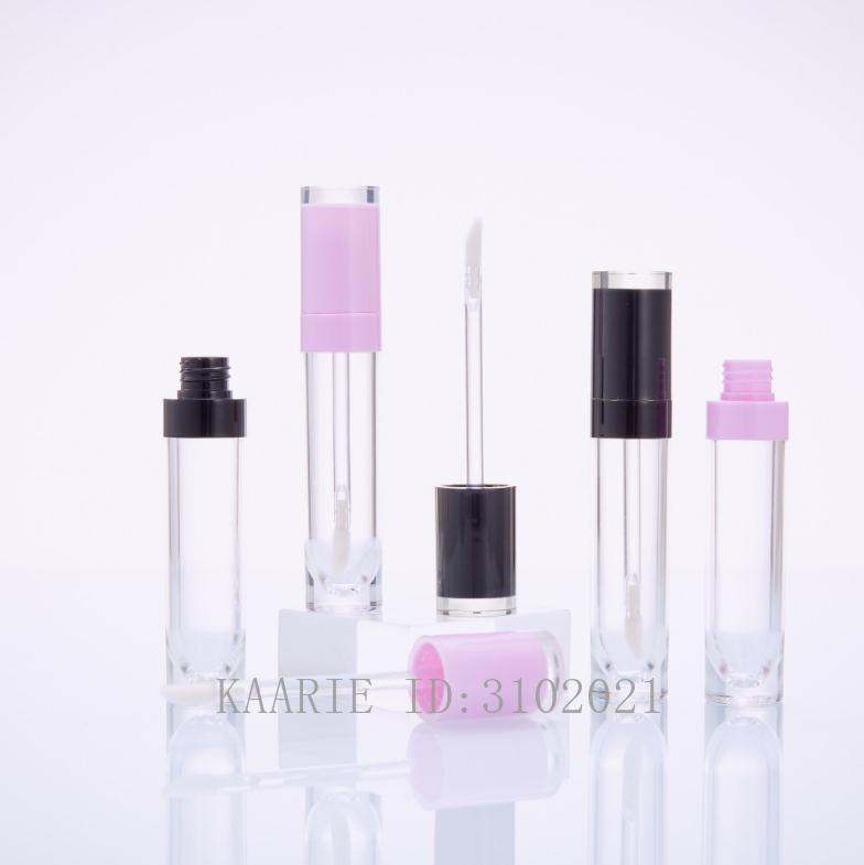 

10/50/100pcs 5ml Empty Lip Gloss Tube black pink lipgloss bollte tube DIY Tool cylindrical lipgloss container wholesale