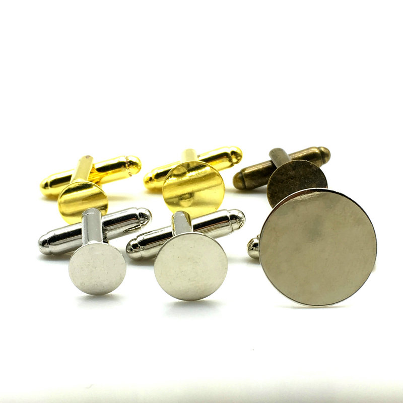 

Tie Clip Sale Free Shipping 100pcs Fashion Round Metal Cufflink Backs, Cuff Link Backs Blanks Plate Findings Cfflink