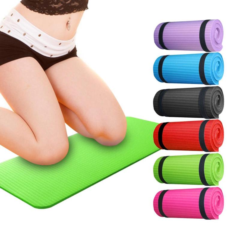 

60 X 25cm Thicken 1.5cm Yoga Mat Fitness Exercise Training Pilates Yoga Mat NBR Sports Knee Elbow Pad Exerciser Equipments, Green