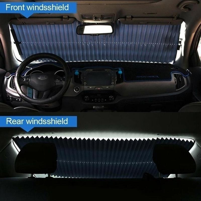 

Car Retractable Windshield Anti-UV Car Window Shade Front Sun Block Rear Window Sun Visor UV Protection Curtain