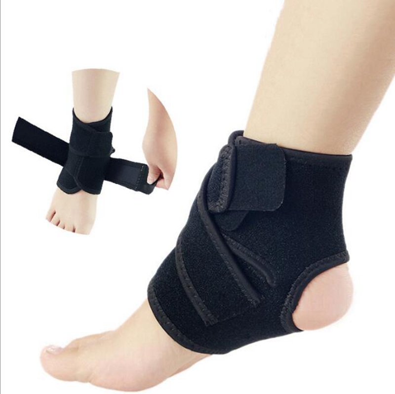 

YINGTOUMAN 2 PC Sports Ankle Brace Compression Strap Sleeves Support 3D Weave Elastic Bandage Foot Protective Gear Gym Fitness, Black