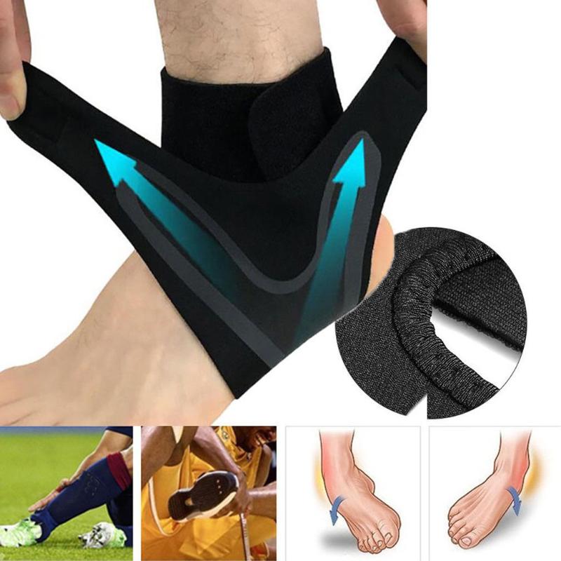 

1Pair Ankle Sleeve Support Elastic Ankle Brace Guard Foot Sports Weights Brace Football Basketball Sock Adjustable tools