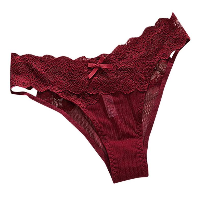 

2020 Lingerie Underwear Women Sexy Panties G-string Briefs T string Thongs Knickers Low Waist Transparent Thin Mesh Gauze Briefs, Black