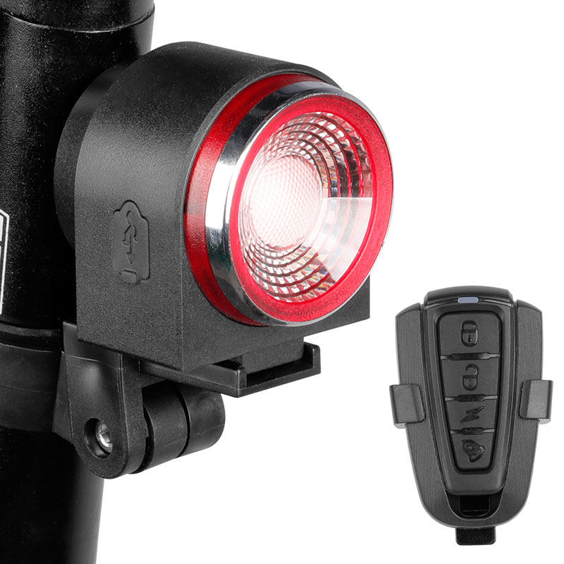 

ANTUSI A8 Road Bike Anti-theft Alarm Lock Automatic Brake Cycling Taillight Remote Control Bicycle Rear Light MTB Wireless Bell