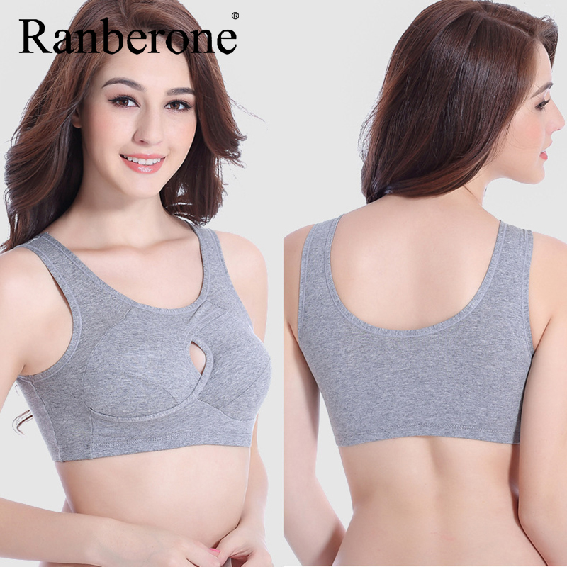 

Sports Bra For Women Gym Seamless Fitness Solid Padded Top Female SCotton Stretch Workout Vest Sportswear Clothes Plus Size 4XL, Blue