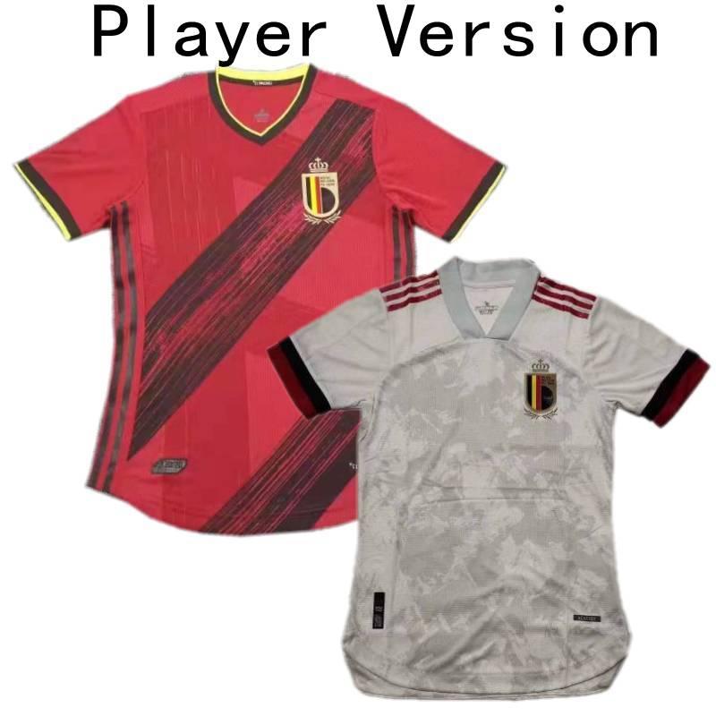 

Player Version 2020 Belgium Soccer Jersey 2020 2021 KOMPANY DE BRUYNE R.LUKAKU Home Away Shirt E.HAZARD KOMPANY FELLAINI Football Uniform, Black;yellow